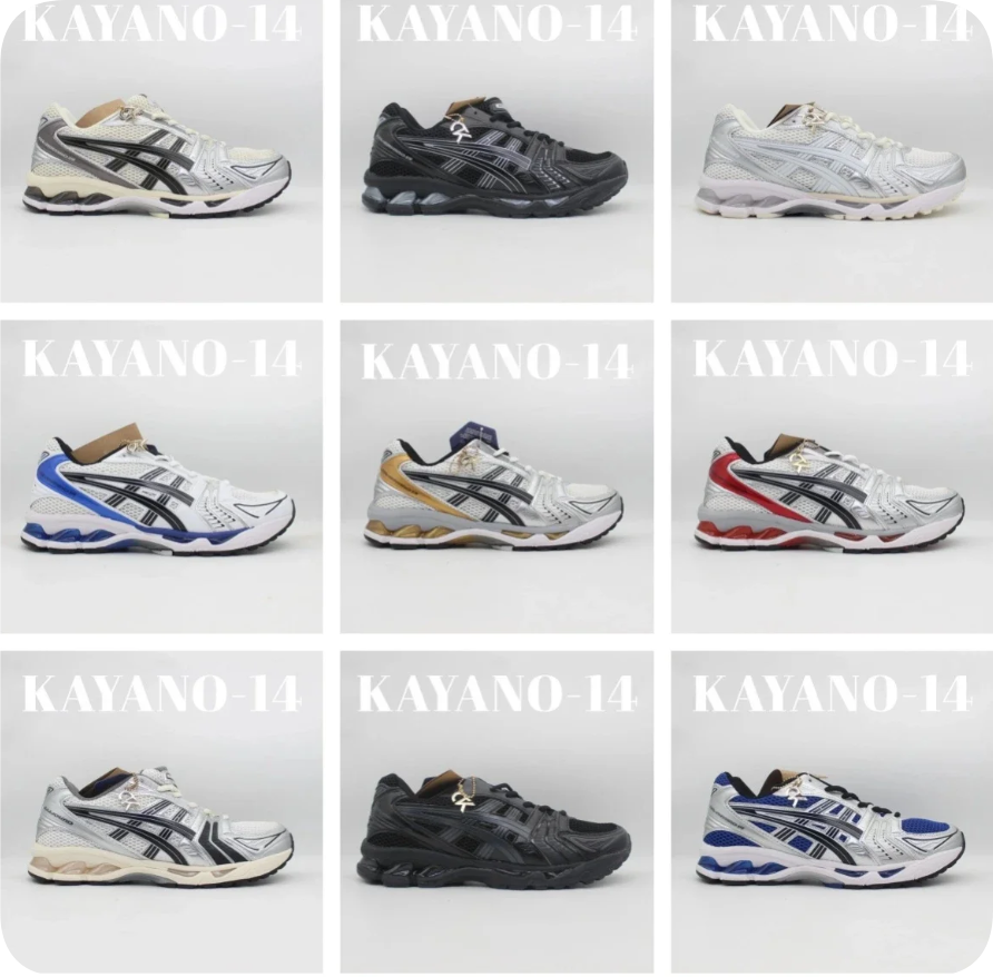 Asics Gel-Kayano sneakers shoes 1:1 High Quality ( 13 + styles)