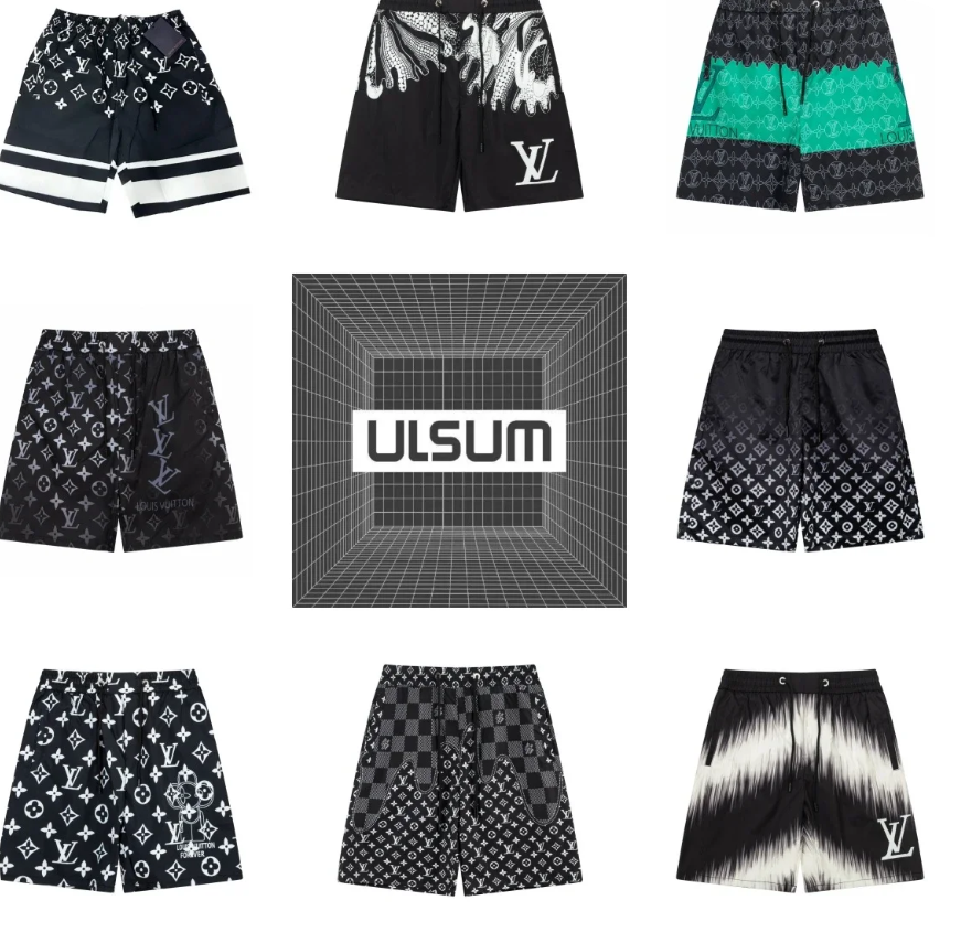 Louis vuitton and Fendi swimming trunks shorts