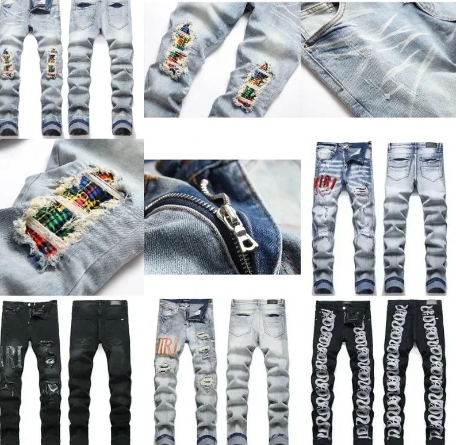 AMIRI Jeans & Corteiz Alcatraz Jeans Star Embroidery