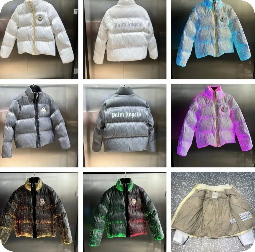 Fashion luminous down jacket