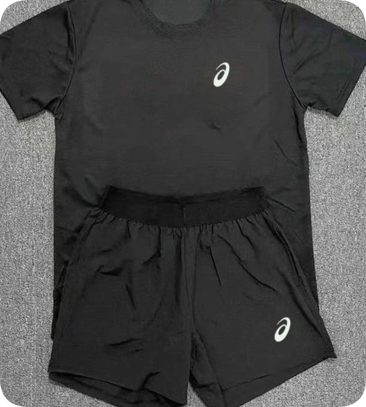 ASICS T-shirt Suit Shorts Short sleeve