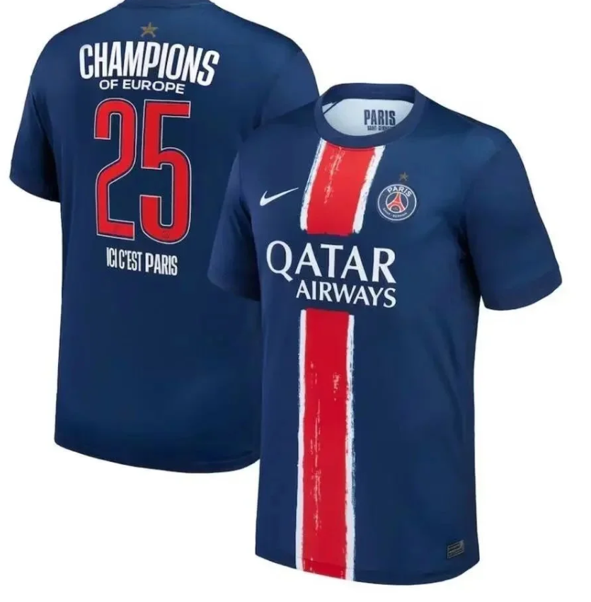 Pairs champions jerseys