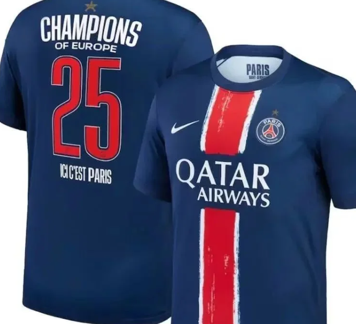 Pairs champions jerseys