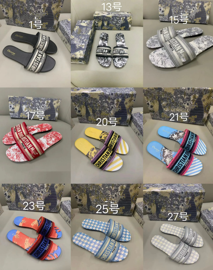 Dior slippers( 36 + styles)