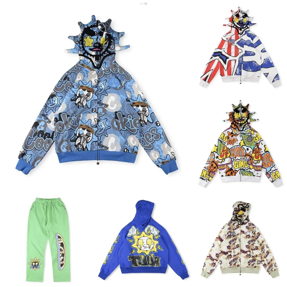  Glo Gang The Glory Full Zip-Hoodie