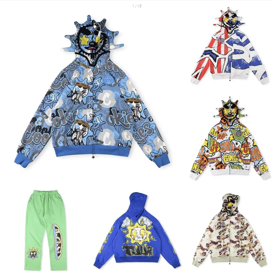  Glo Gang The Glory Full Zip-Hoodie