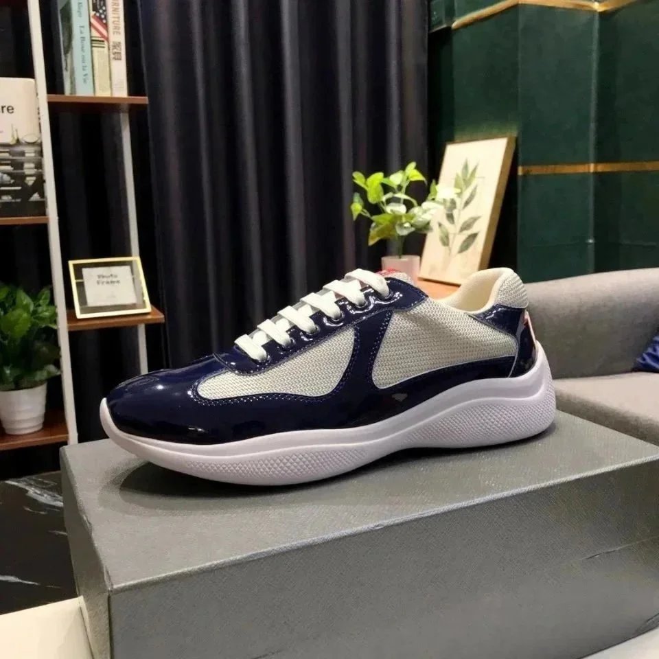 HK12-夏季现货蓝色真皮平跟休闲天然皮革低帮潮流鞋圆头百搭外贸鞋